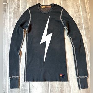 Aviator Nation Women’s Bolt Thermal Long Sleeve Shirt Sz. XS